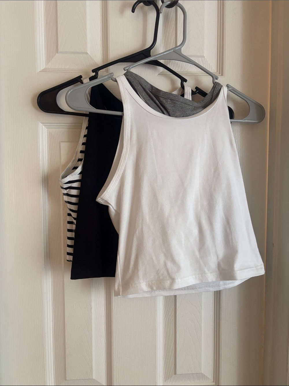 Women's White Tank Top - Classic Sleeveless Layering Tee